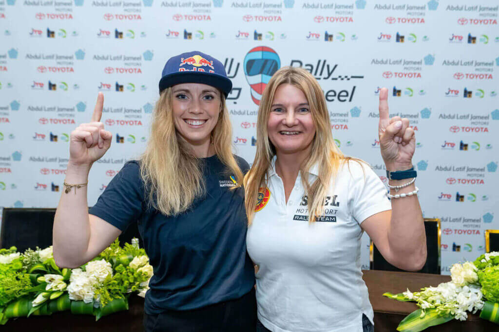 Swedish team of Annie Seel and Mikaela Åhlin-Kottulinsky wins inaugural Rally Jameel, Saudi Arabia’s first-ever women-only motor event